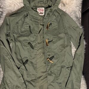 Mossimo Supply Co. Green Hooded Jacket